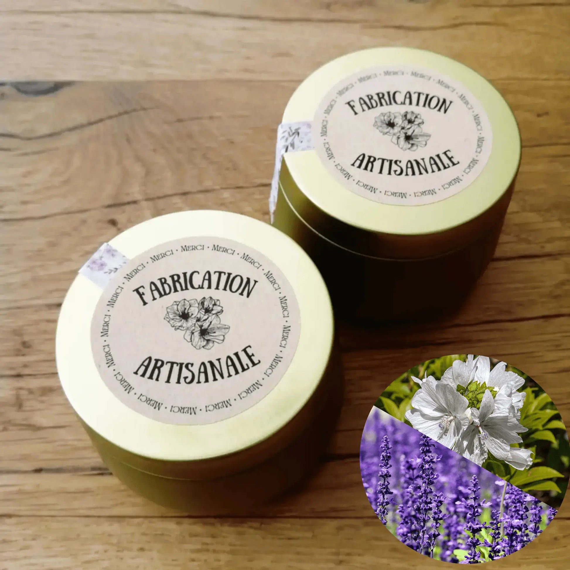 Image de Suspensions parfumées lavande et musc blanc (bocal de 5 à 7 pièces) | Le sens des choses — boutique artisanale de savons et bougies parfumées naturels fabriqués en France