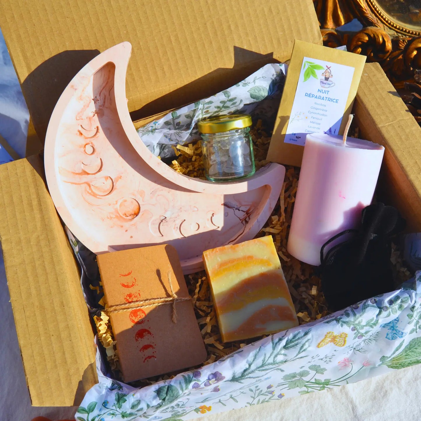 Coffret Rituels de Lune | Coffret-cadeau artisanal et bien-être fabriqué en Charente-Maritime