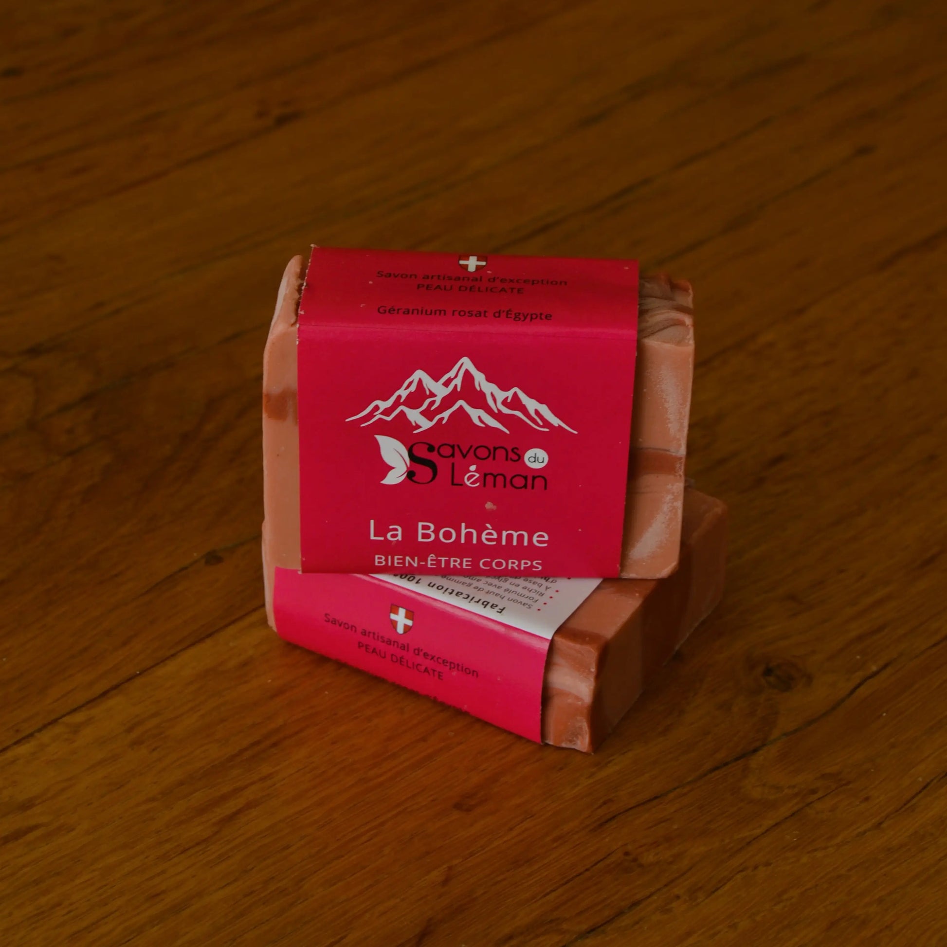 Image de Savon BIO surgras géranium et bergamote « La Bohème » | Le sens des choses — boutique artisanale de savons et bougies parfumées naturels fabriqués en France