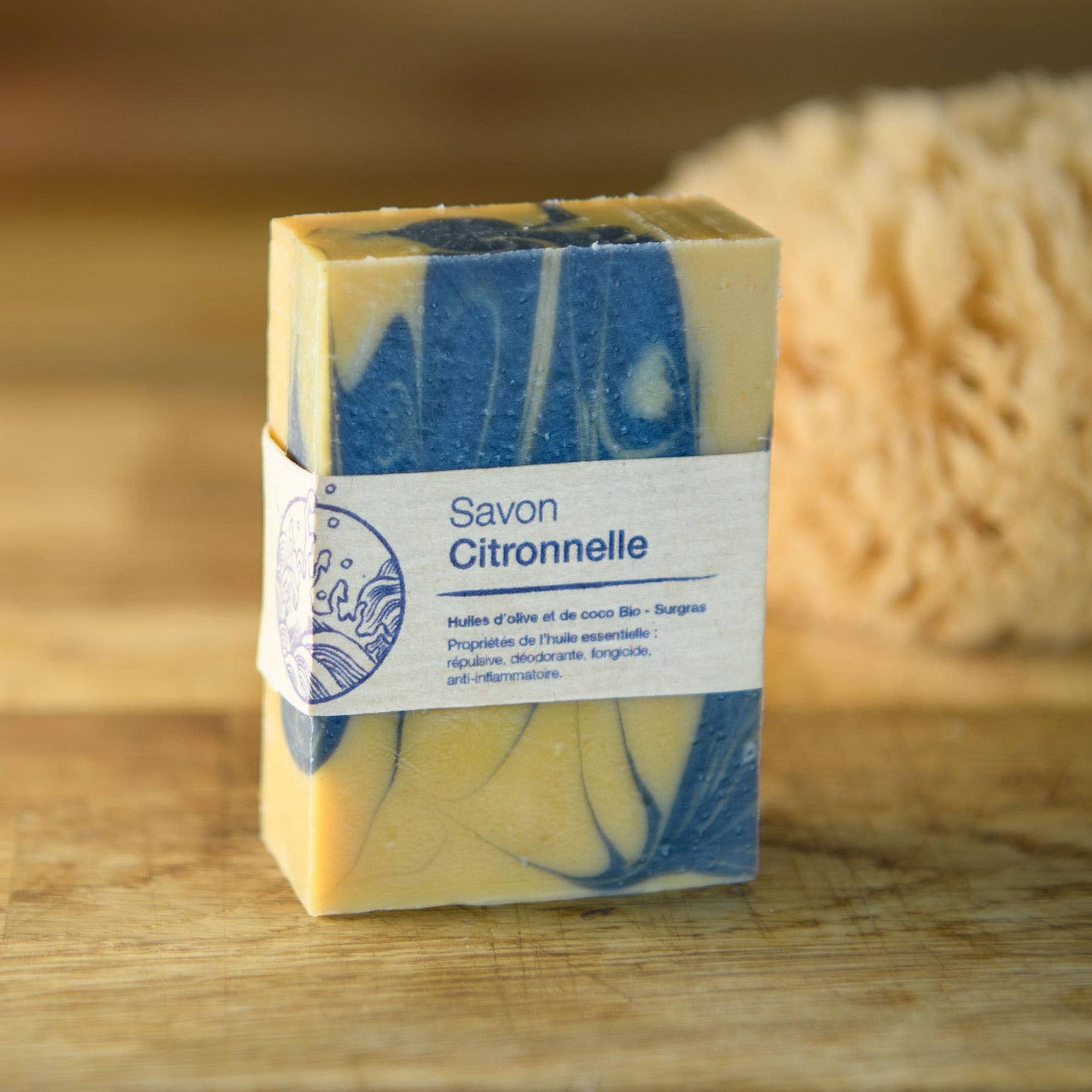 Image de Savon artisanal surgras à la citronnelle | Le sens des choses — boutique artisanale de savons et bougies parfumées naturels fabriqués en France