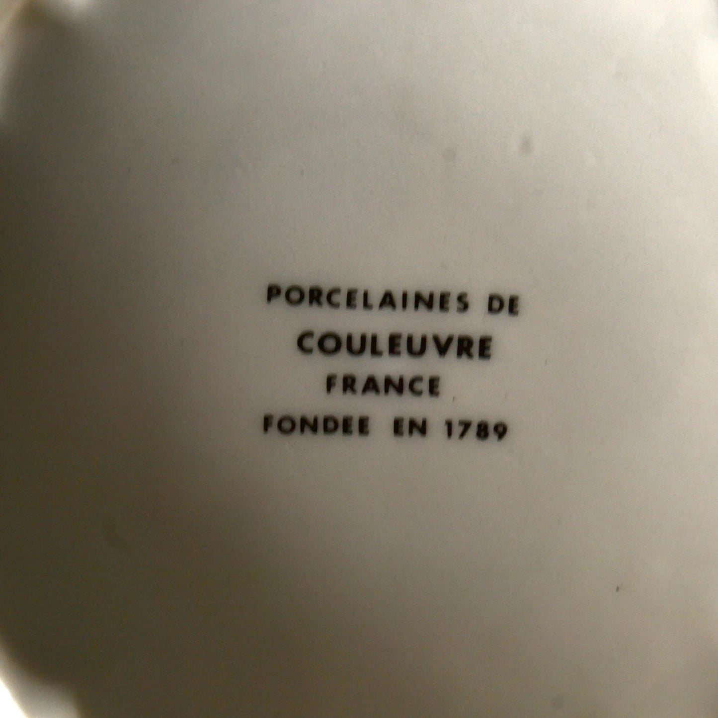 bougie parfumée tasse chinée — porcelaine de Couleuvre