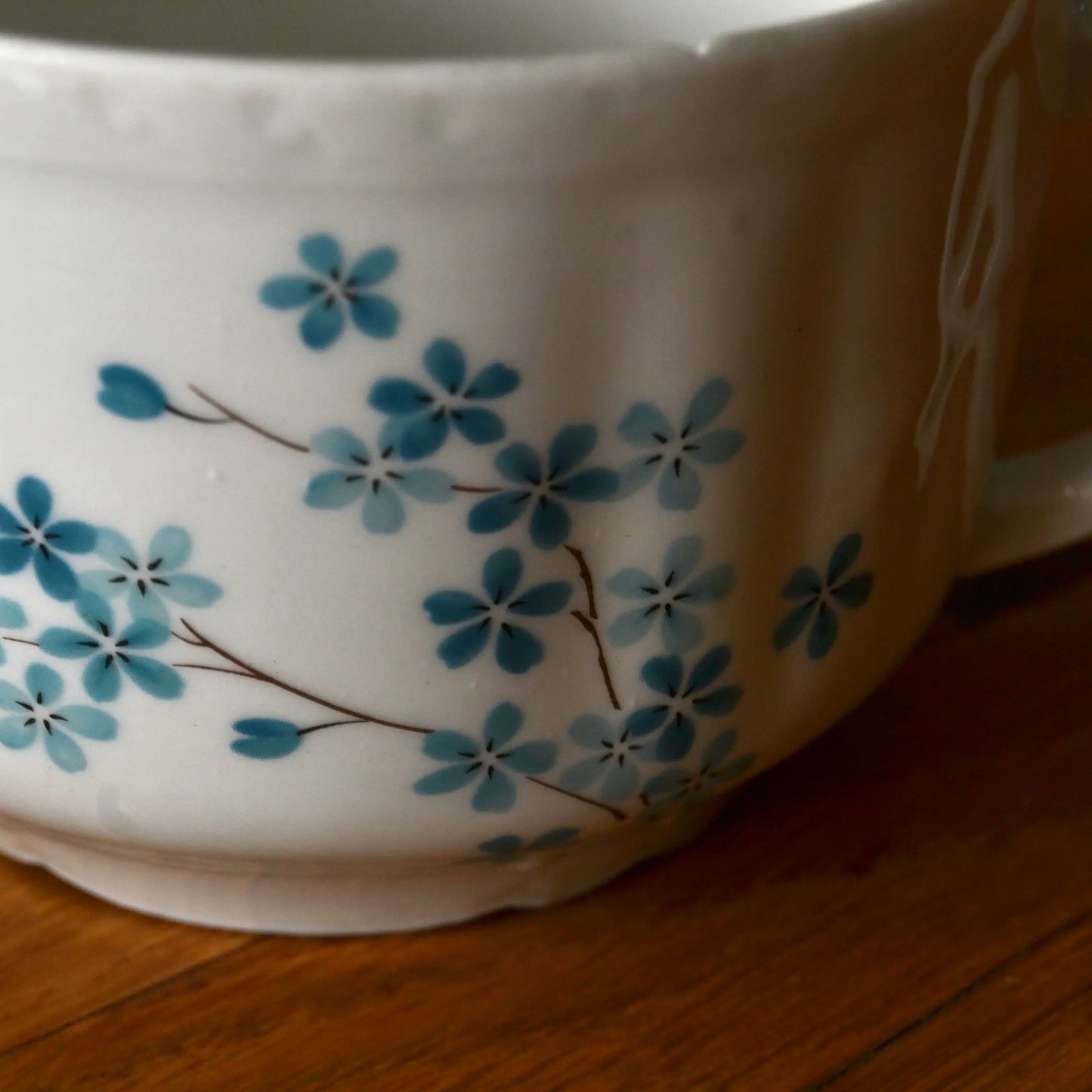 bougie parfumée tasse chinée — porcelaine de Couleuvre