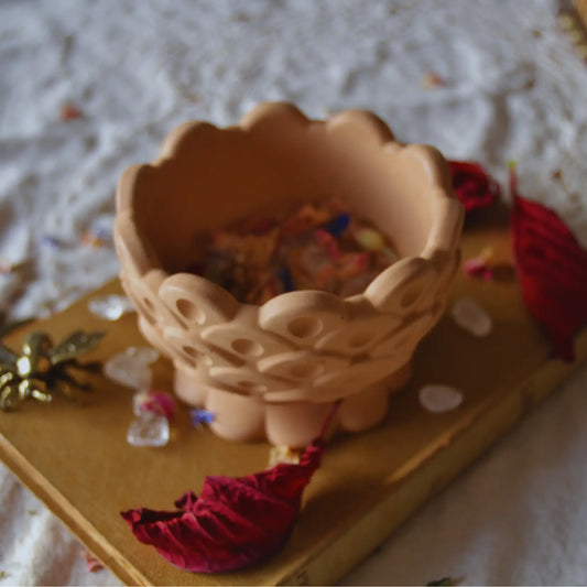 Gaïa — La coupe décorative en jesmonite | Objet déco artisanal en Jesmonite fabriqué en Charente-Maritime