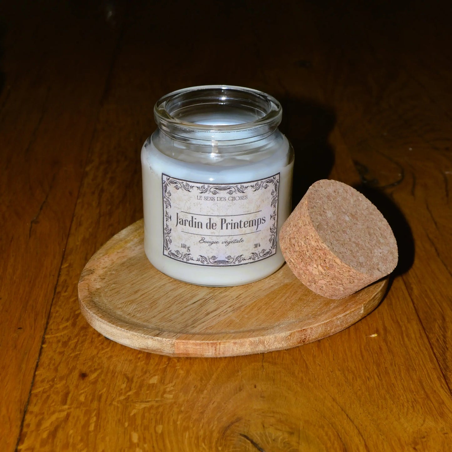 Image de bougie parfumée « jardin de printemps » (nouveau !) | Le sens des choses, boutique en ligne de produits artisanaux, naturels et écoresponsables, fabriqués en France ou en Europe : savons artisanaux, bougies parfumées, accessoires zéro déchet.