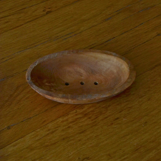 Porte-savon oval en bois d’olivier artisanal – Création artisanale | Le sens des choses – Boutique de bougies parfumées végétales et objets décoratifs écoresponsables