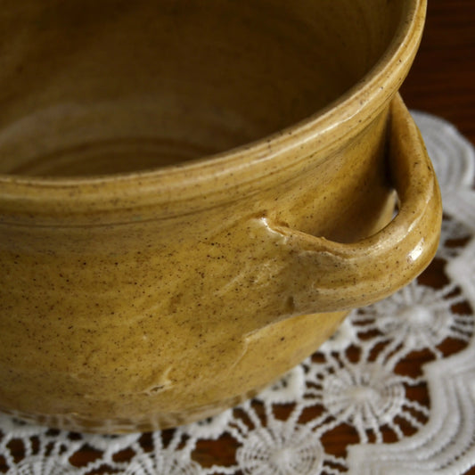 Image de Bougie décorative artisanale coupe de céramique vernissée — parfum au choix | Le sens des choses — boutique artisanale de savons et bougies parfumées naturels fabriqués en France