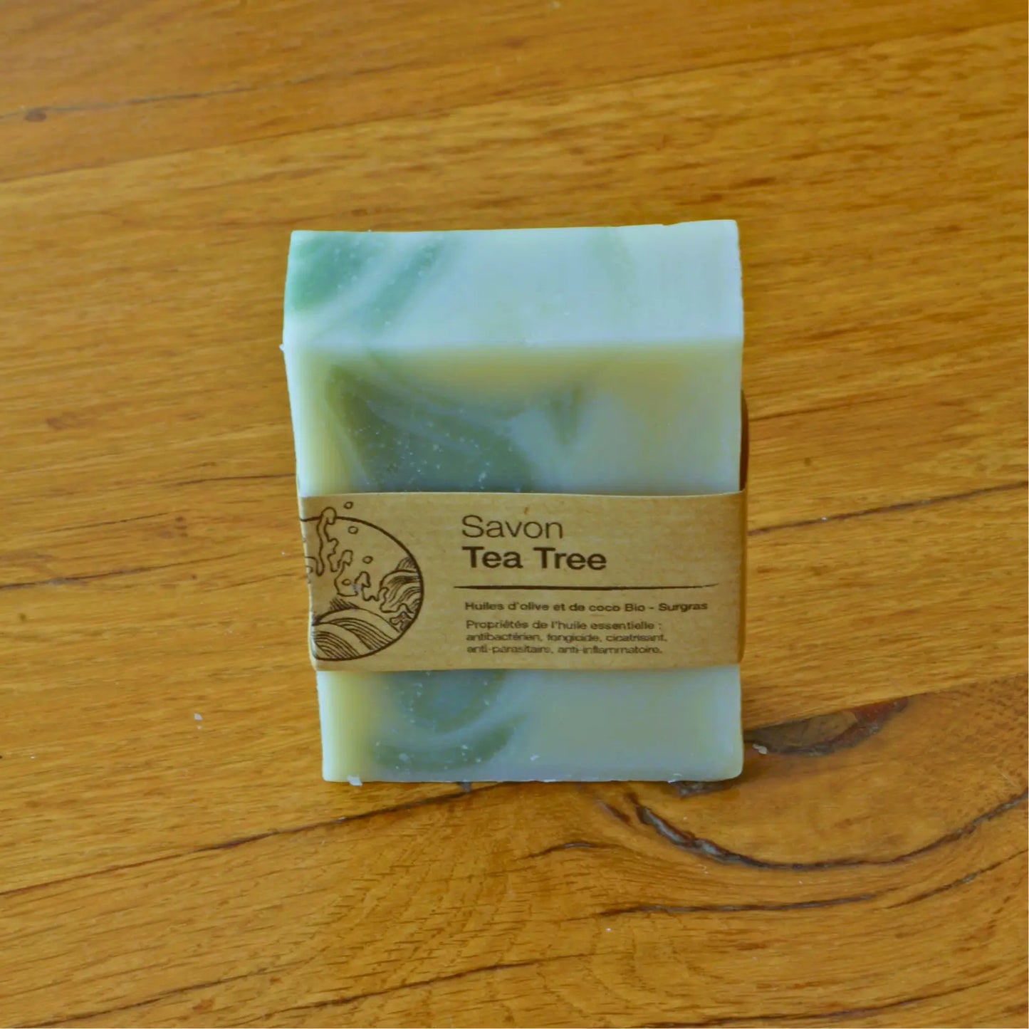 Image de Savon artisanal surgras au tea tree (arbre à thé) | Le sens des choses – boutique artisanale éthique de bougies parfumées et savons naturels fabriqués en France