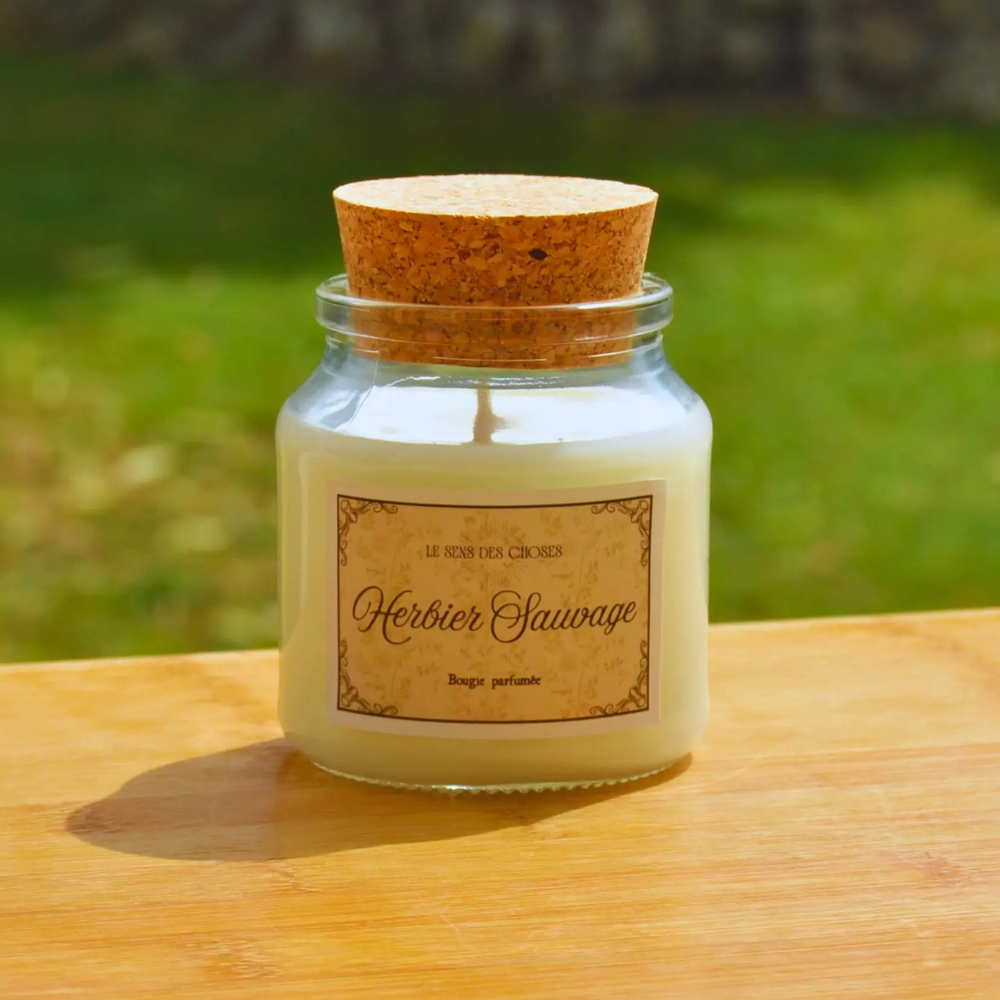 Bougie artisanale parfumée Herbier Sauvage | Bougie parfumée naturelle à la cire végétale et parfum de Grasse