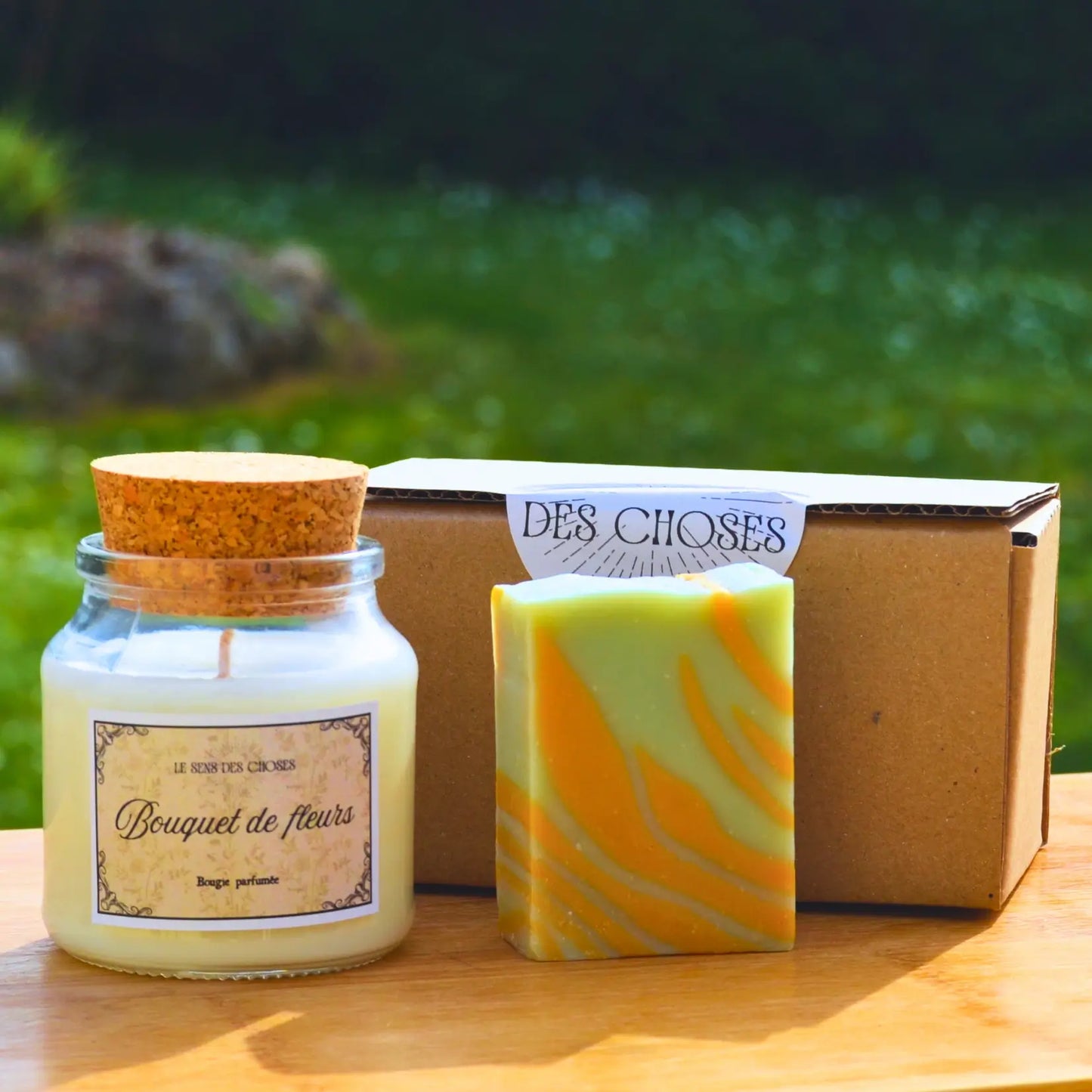 Coffret « Un moment pour soi » — bougie parfumée et savon artisanal