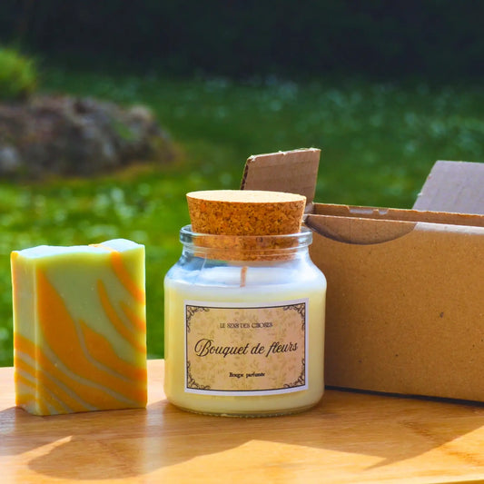 Coffret « Un moment pour soi » — bougie parfumée et savon artisanal