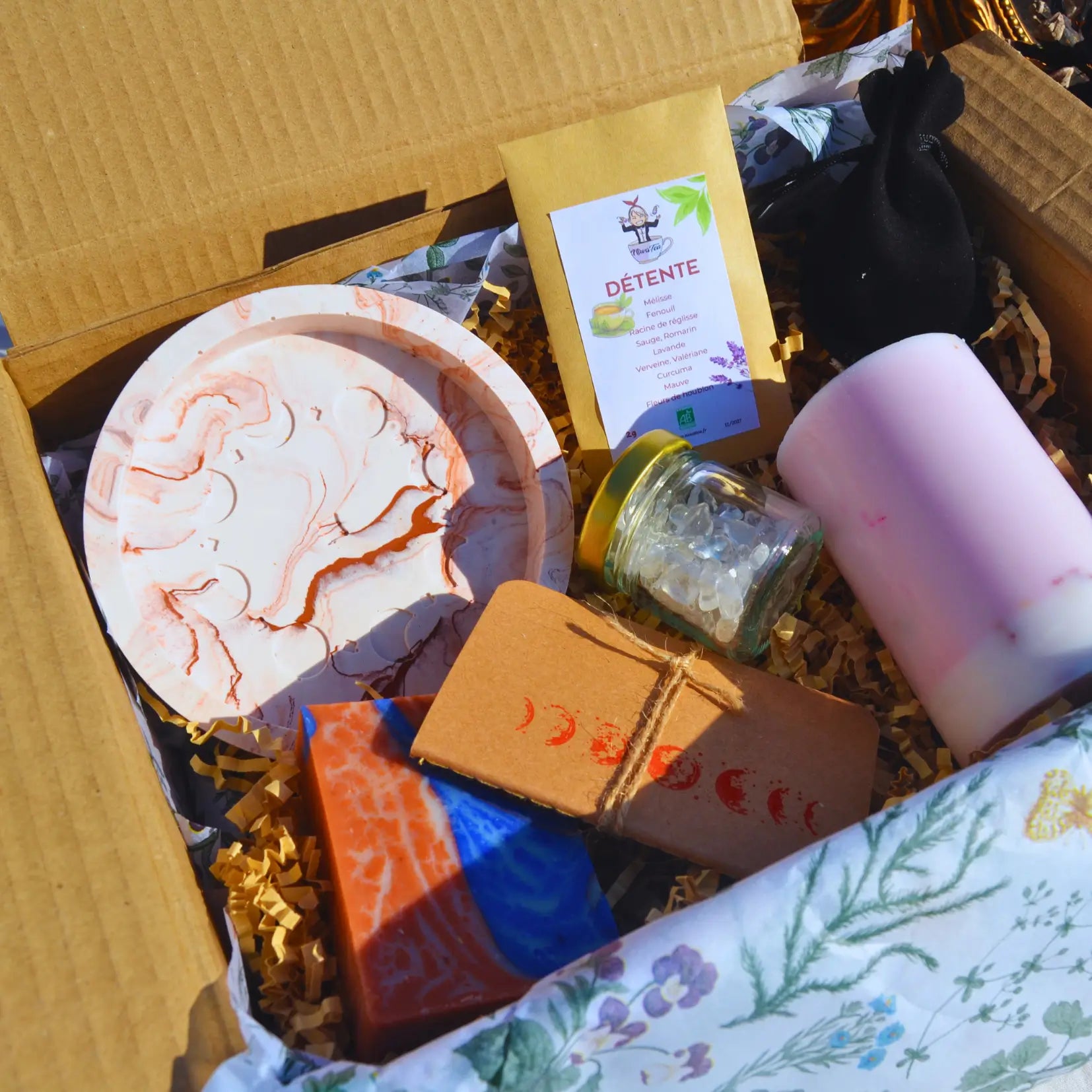 Coffret Rituels de Lune | Coffret-cadeau artisanal et bien-être fabriqué en Charente-Maritime
