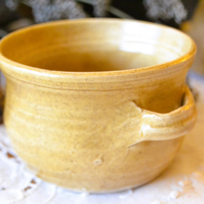 Image de Bougie décorative artisanale coupe de céramique vernissée — parfum au choix | Le sens des choses – boutique artisanale éthique de bougies parfumées et savons naturels fabriqués en France