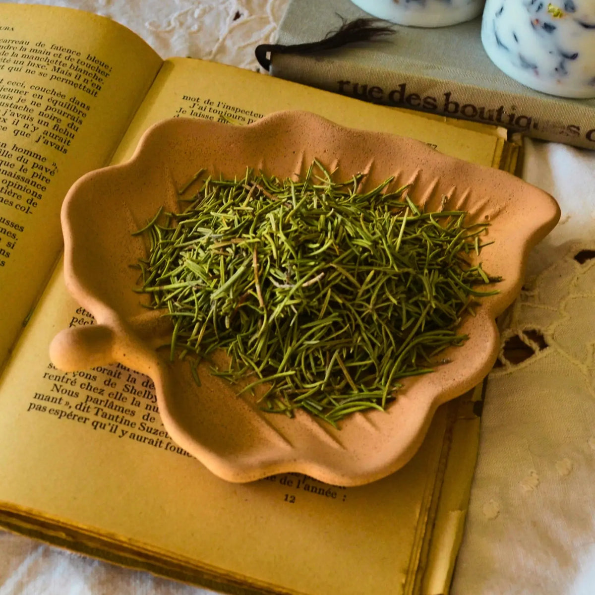 Feuilles de romarin sauvage
