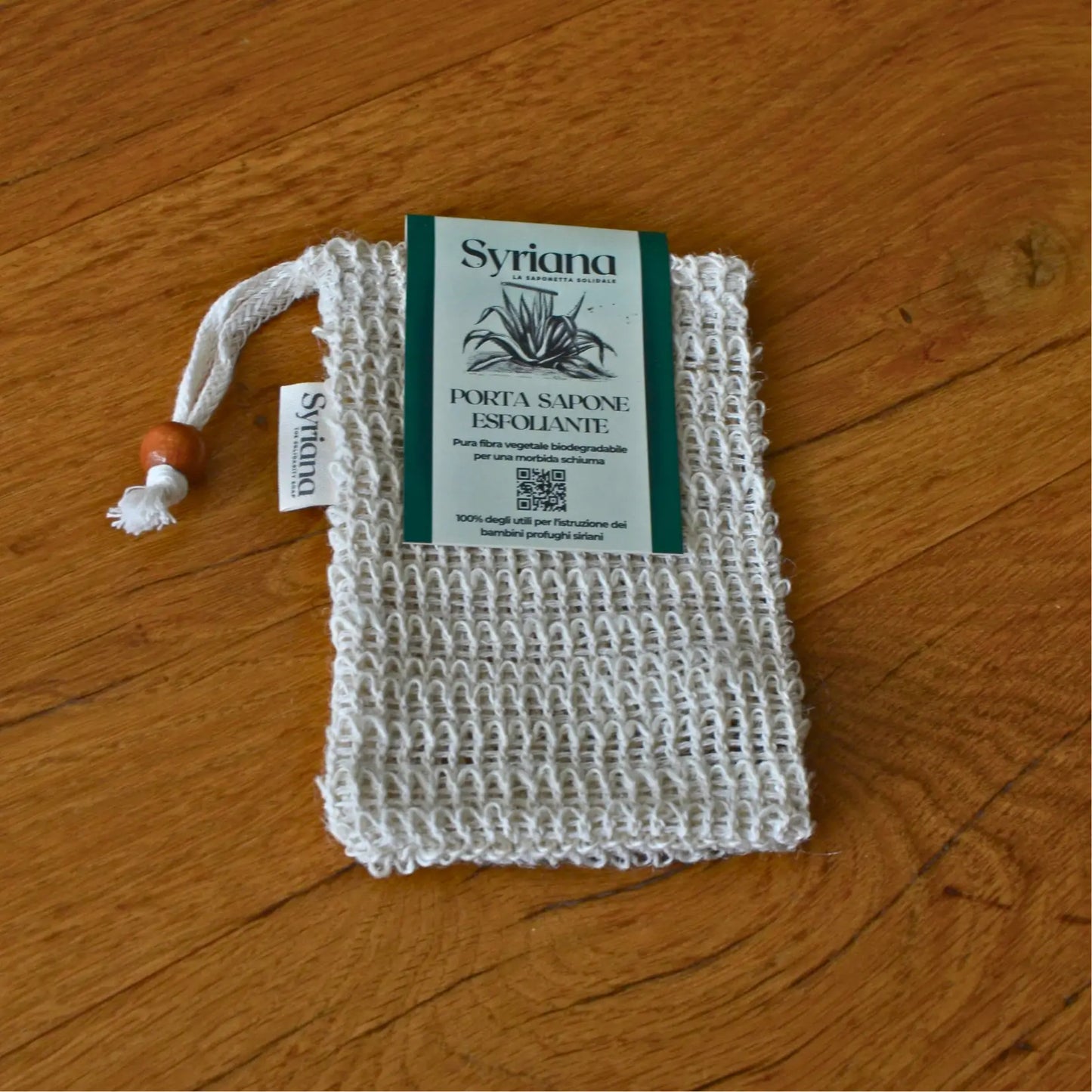 Image de Sachet à savon en sisal naturel biodégradable | Le sens des choses – boutique artisanale éthique de bougies parfumées et savons naturels fabriqués en France