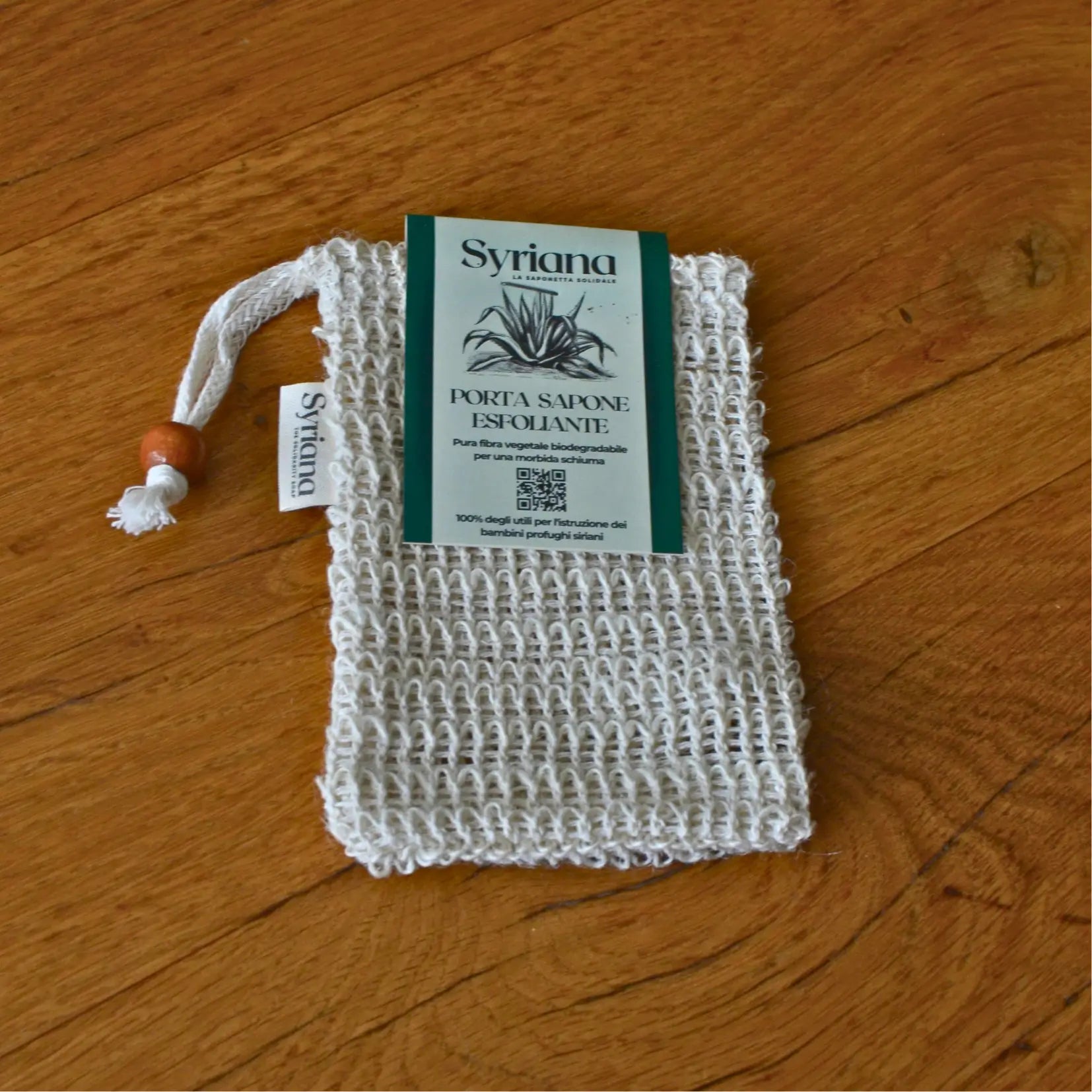 Image de Sachet à savon en sisal naturel biodégradable | Le sens des choses – boutique artisanale éthique de bougies parfumées et savons naturels fabriqués en France