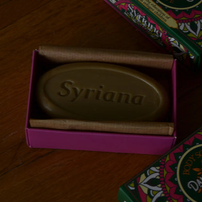 Image de Savon d’Alep parfumé à la rose de Damas — Damas | Le sens des choses – boutique artisanale de savons et bougies parfumées naturels fabriqués en France