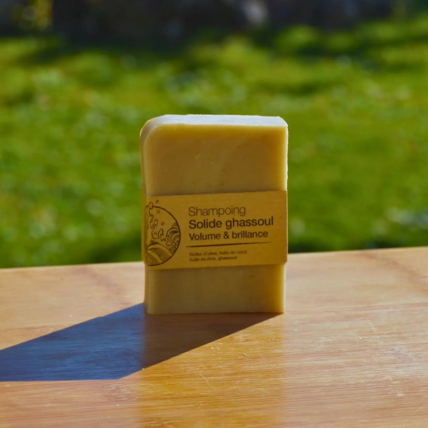 Shampooing solide au ghassoul marocain | Savon solide naturel artisanal fabriqué par saponification à froid