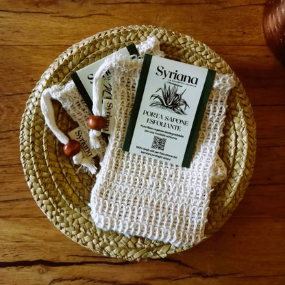 sachet à savon en sisal biodégradable | Le sens des choses, boutique en ligne de produits artisanaux, naturels et écoresponsables fabriqués en France ou en Europe.