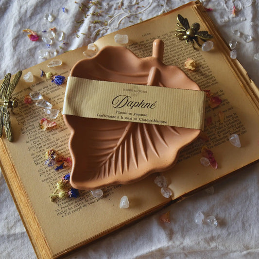 Daphné — Vide-poche en jesmonite – Création artisanale | Le sens des choses – Boutique de bougies parfumées végétales et objets décoratifs écoresponsables