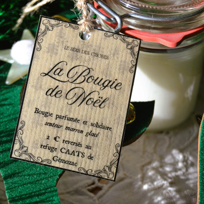 Image de Bougie parfumée upcyclée solidaire (édition limitée) | Le sens des choses – boutique artisanale éthique de bougies parfumées et savons naturels fabriqués en France