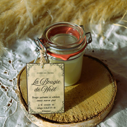 Image de Bougie parfumée upcyclée solidaire (édition limitée) | Le sens des choses – boutique artisanale éthique de bougies parfumées et savons naturels fabriqués en France