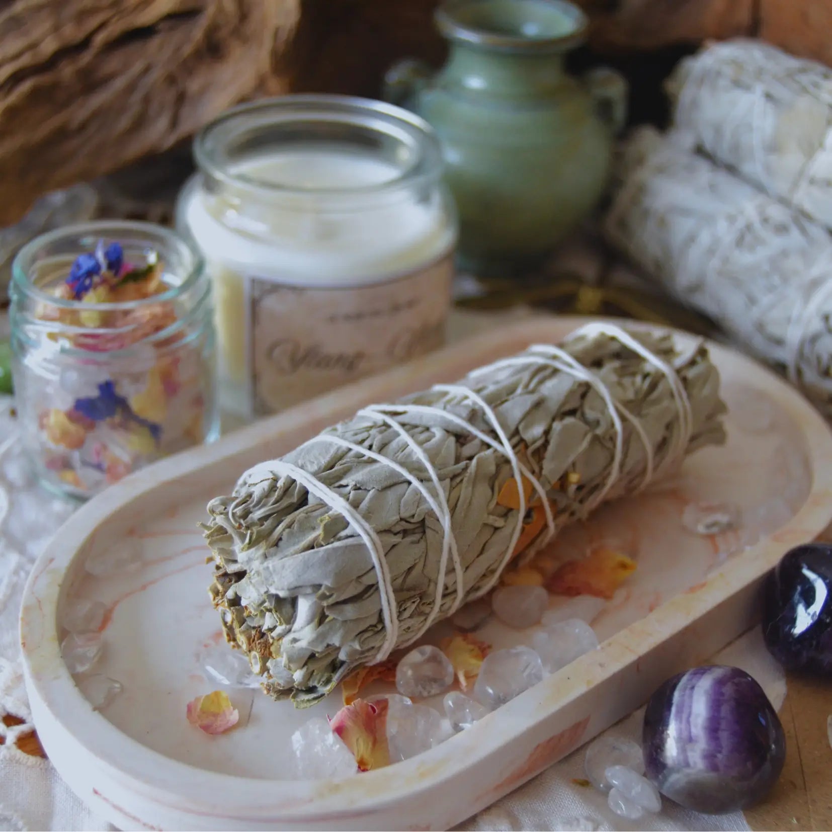 Rituel de Lune — Coffret artisanal holistique pour se reconnecter aux cycles – Création artisanale | Le sens des choses – Boutique de bougies parfumées végétales, décorations et savons