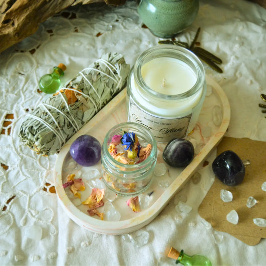 Coffret rituel de Pleine Lune 2026 — Pause et introspection – Création artisanale | Le sens des choses – Boutique de bougies parfumées végétales et objets décoratifs écoresponsables