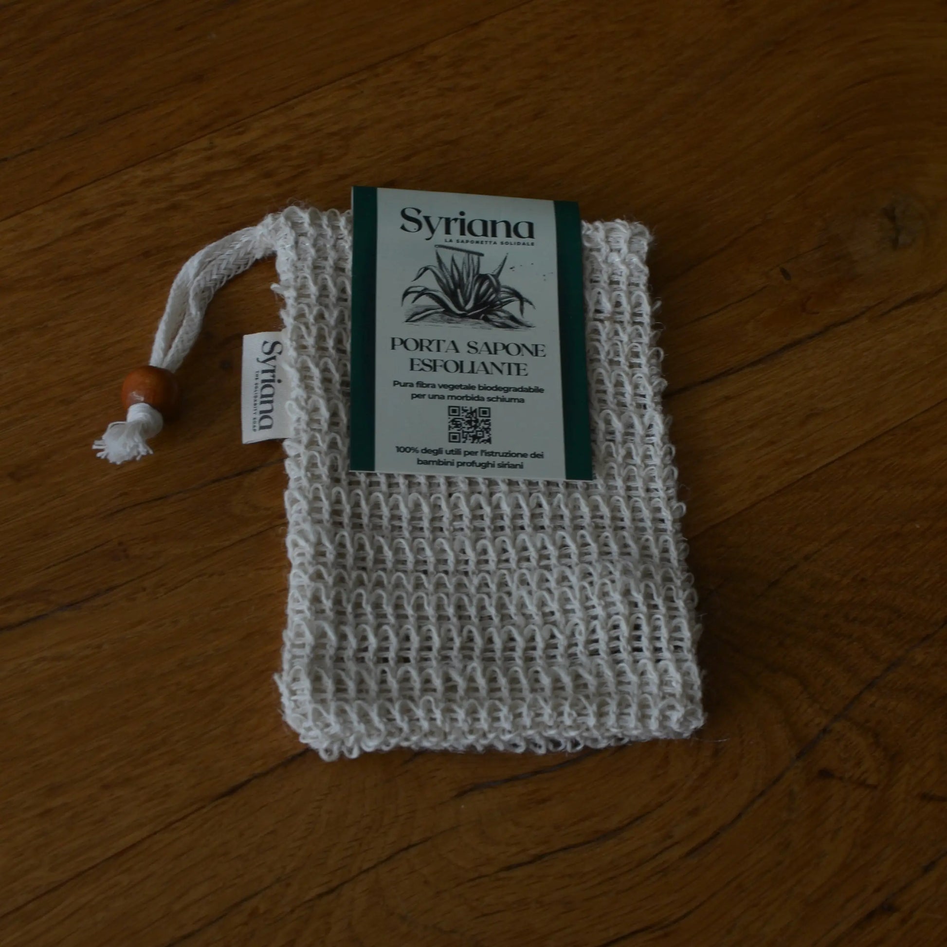 Image de Sachet à savon en sisal naturel biodégradable | Le sens des choses – boutique artisanale de savons et bougies parfumées naturels fabriqués en France