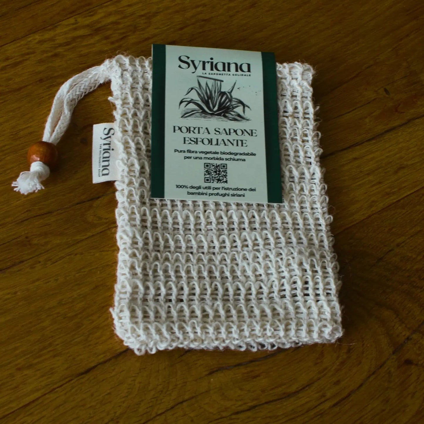 Sachet à savon en sisal naturel biodégradable – Création artisanale | Le sens des choses – Boutique de bougies parfumées végétales, décorations et savons