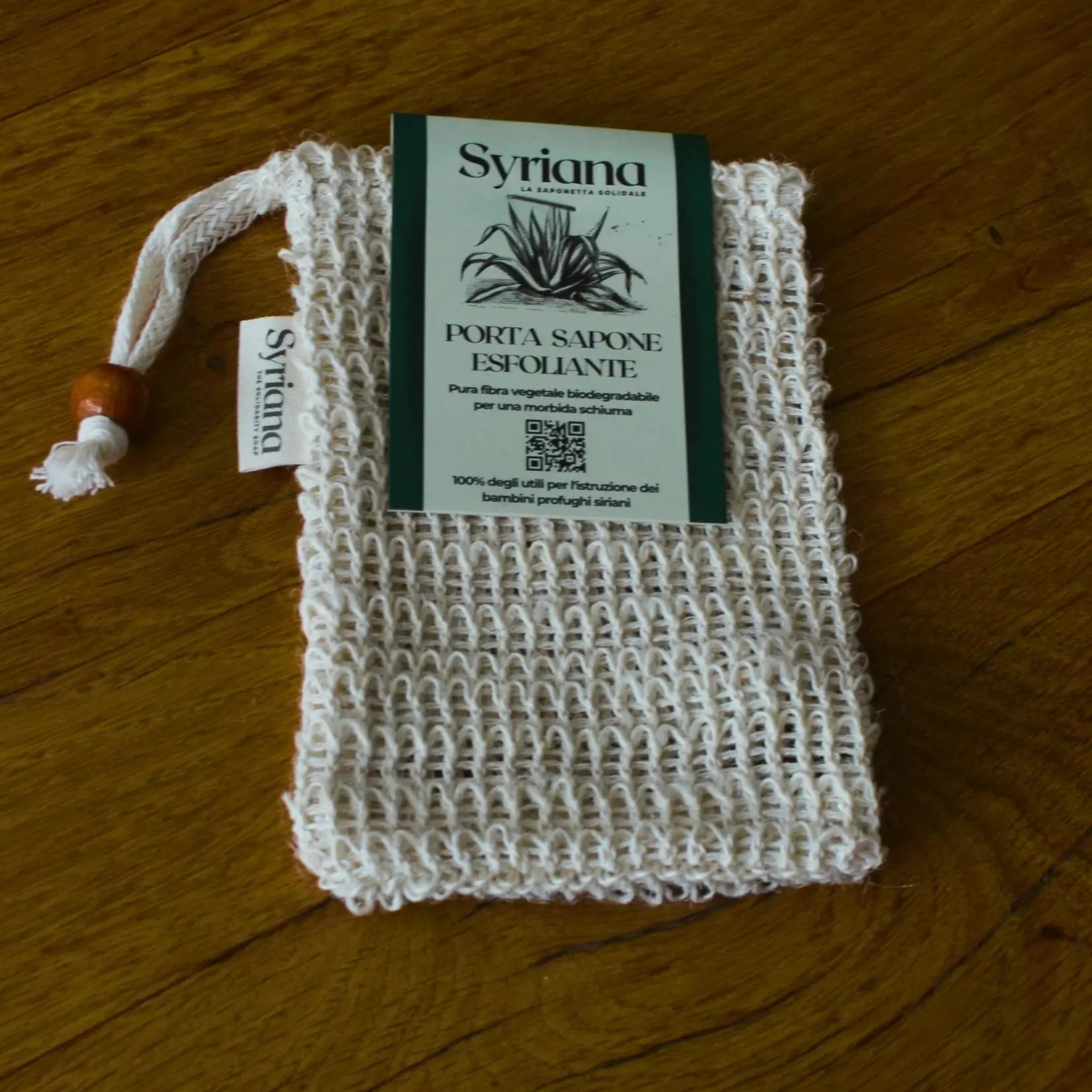 Sachet à savon en sisal naturel biodégradable – Création artisanale | Le sens des choses – Boutique de bougies parfumées végétales, décorations et savons